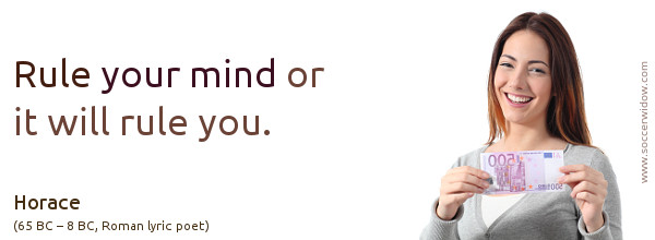 Discipline Quote: Rule your mind or it will rule you - Horace