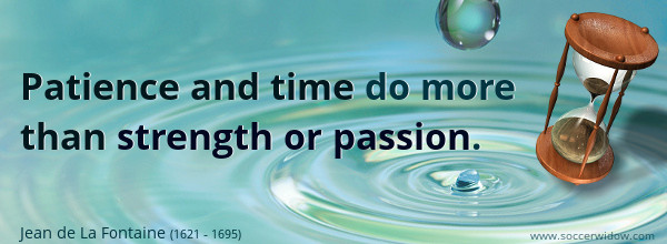 Patience and time do more than strength or passion - Jean de La Fontaine